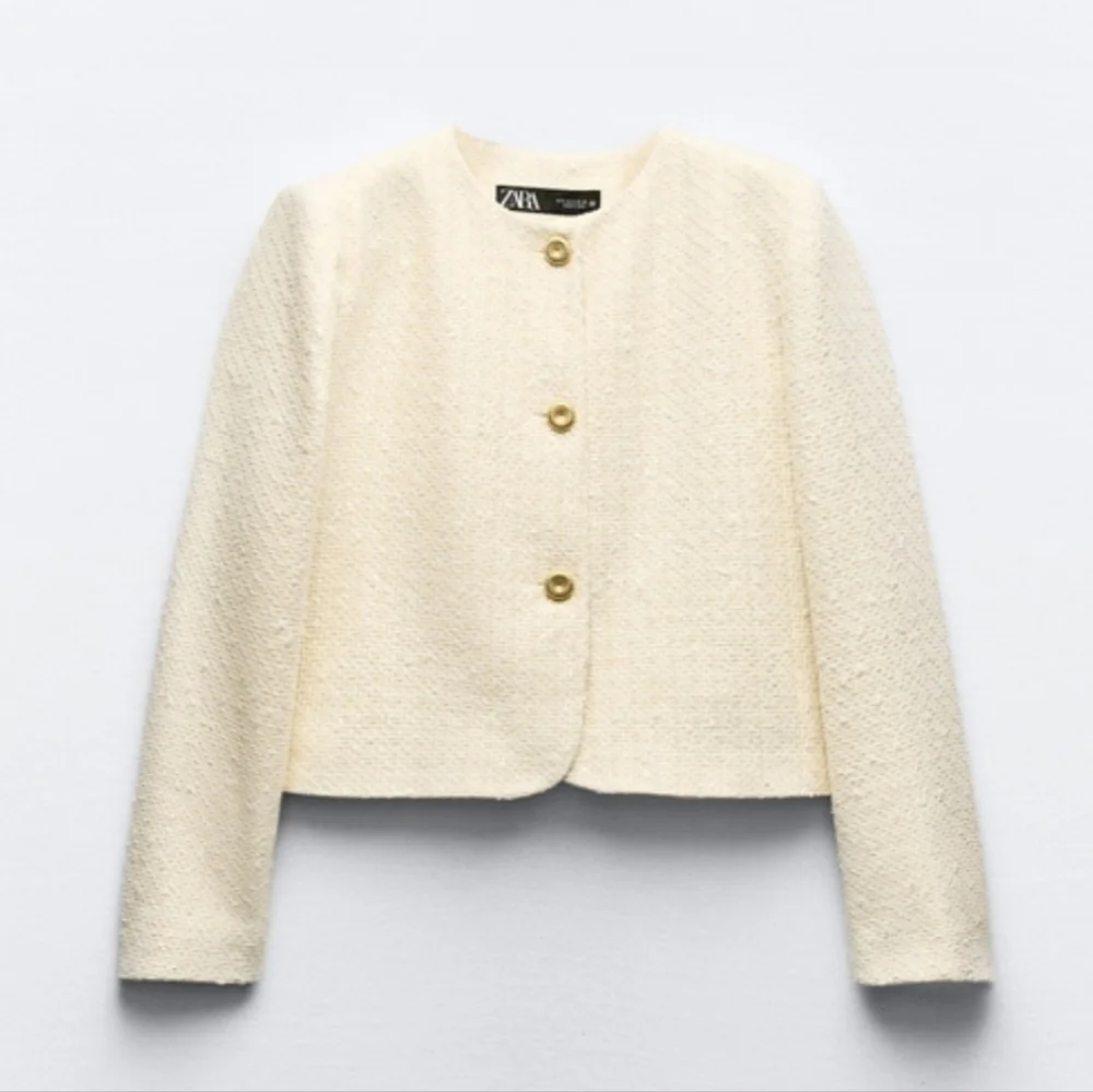 ZARA Textured Tweed Blazer Size XL